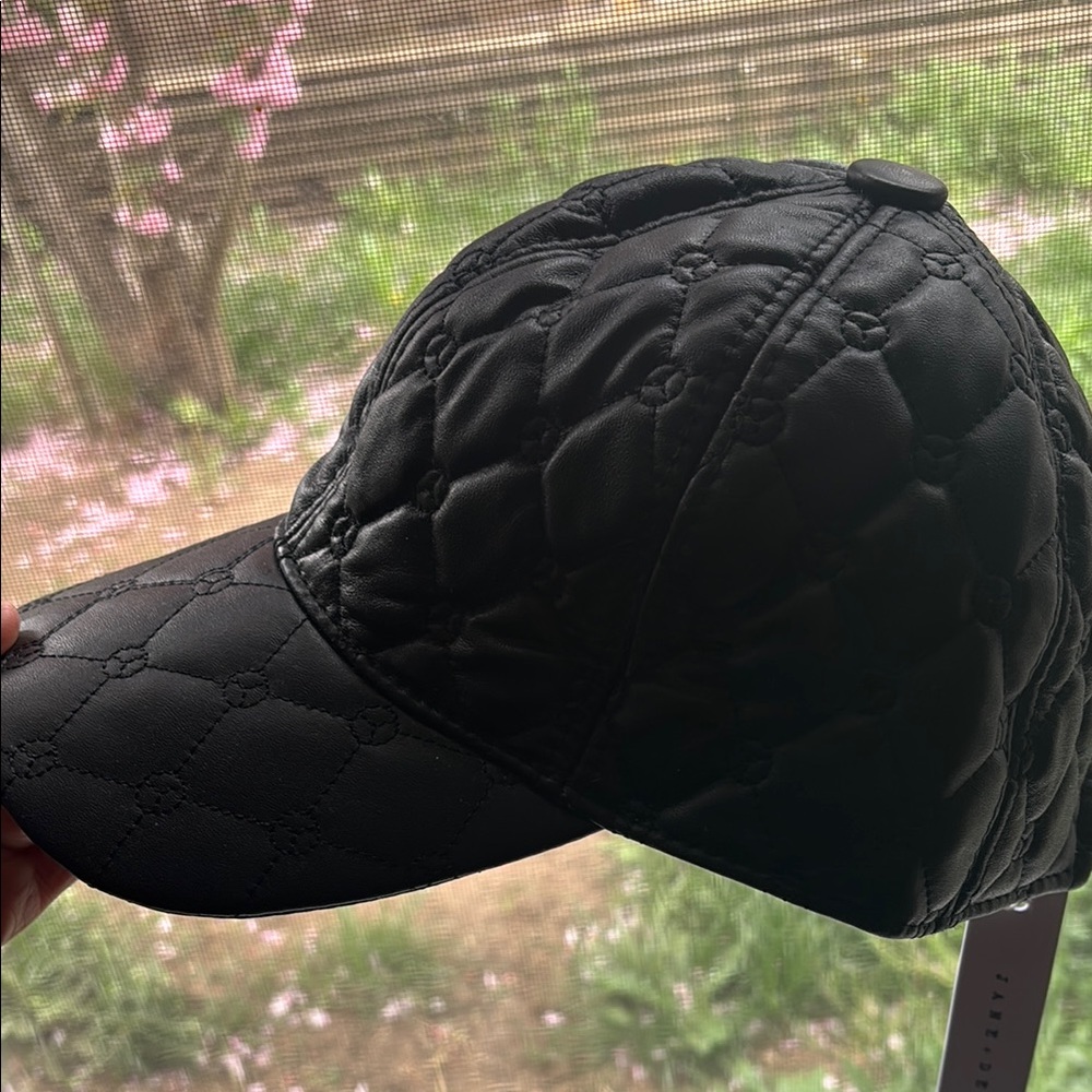 Black Quilted Women's Hat